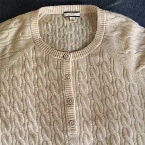 J. Crew Women's Cable knit Cashmere Sweater